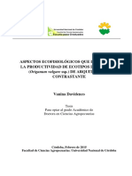 Aspectos Ecofisiológicos Que Determinan La Productividad de Ecotipos de Orégano (Origanum Vulgare Ssp.) de Arquitectura Contrastante.