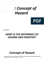 Basic Concept of Hazard Earthquake Hazard