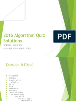 Algorithm 2016 Fall Quiz Sol