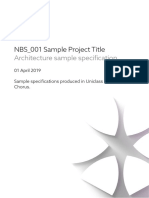 NBS - 001 Architecture Sample Specification 2019-03-29