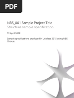 NBS - 001 Structure Sample Specification 2019-03-29