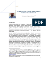 El Derecho y Su Correlación Con Los Cambios en La Sociedad