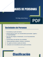 Sociedades de Personas