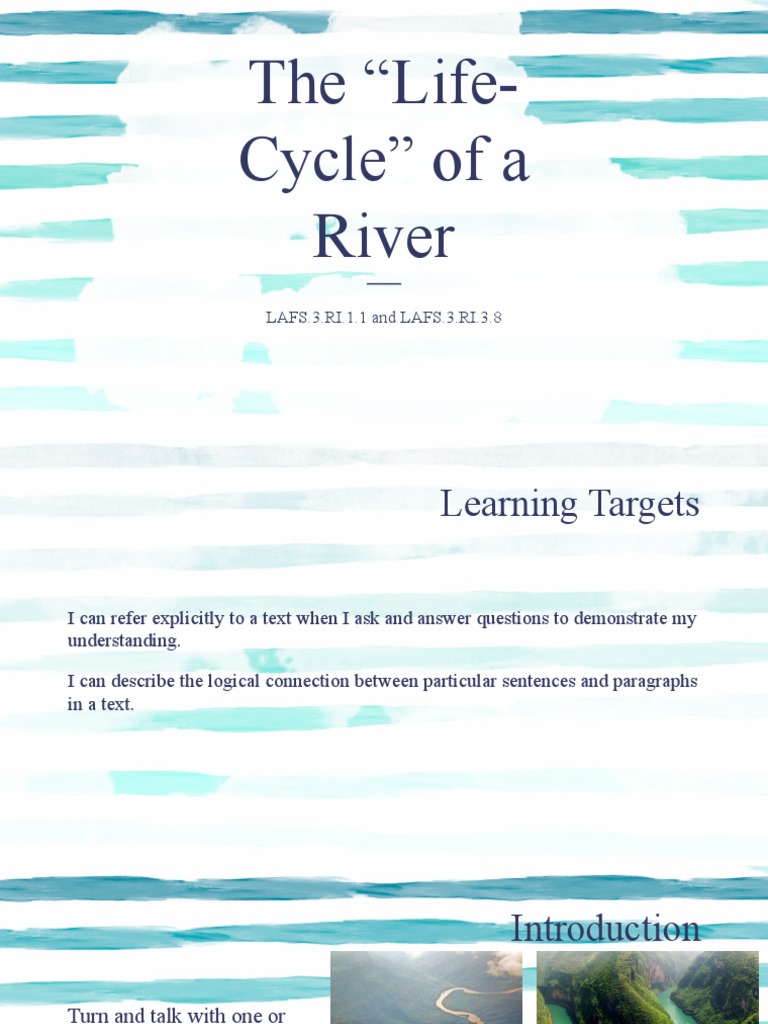 Life Cycle of a River Explained | PDF