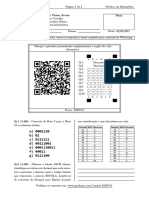 Informática Básica - Avaliação Parcial - Segunda Chamada