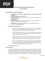 Guia Cero - PROYECTAR LAS NECESIDADES Y REQUERIMIENTOS SEGÚN EL PROCESO O UNIDADES DE NEGOCIO.