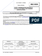 B62 0030 (Rev. C 2004.08) EN - THERMOPLASTIC, THERMOSETTING MATERIALS, THERMOPLASTIC ELASTOMERS AND RUBBERS - SPECIFICATIONS