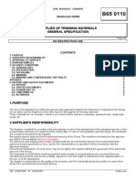 B65 0110 (Rev. B 1997.02) EN - SUPPLIES OF TRIMMING MATERIALS GENERAL SPECIFICATIONS