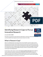Identifying Research Gaps to Pursue Innovative Research - Enago Academy