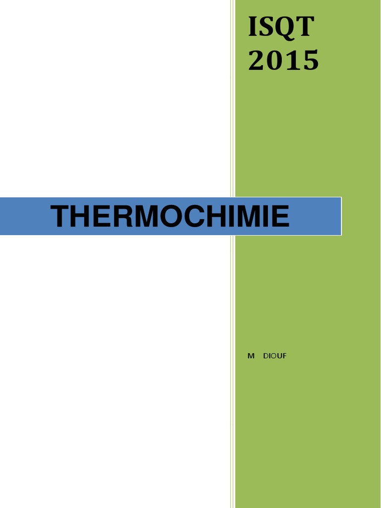 Thermochimie : Chaleur de Réaction et Enthalpie | PDF | Enthalpie de ...