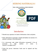 Engineering Materials-I: Chapter-4: Dislocations & Strengthening Mechanisms