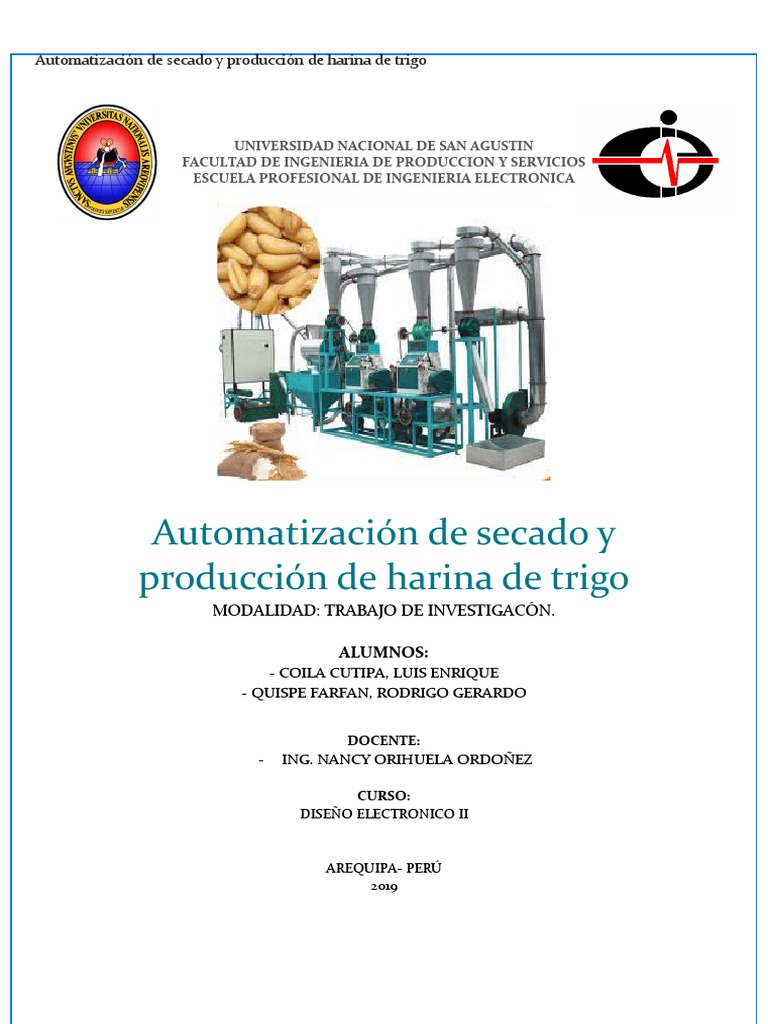Automatización en producción de harina de trigo | PDF | Agricultura ...
