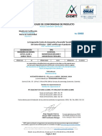 Certificado conformidad medidores energía activa