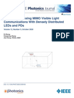 Spatial Multiplexing Mimo Visible Light Communications With Densely Distributed Leds and Pds