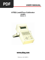 User Manual: ATEQ Leak/Flow Calibrator (CDF)