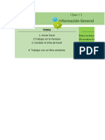 Clase 1 - Iniciar Excel, Ventanas, Libros Existentes