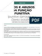 Usos e Abusos Da Função Punitiva (Punitive Damages e o Direito Brasileiro