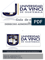 Guía de estudio para el examen técnico profesional en derecho administrativo