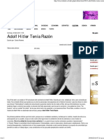 Adolf Hitler Tenía Razón