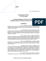 Resolución S.B.S. #5570-2019: La Superintendenta de Banca, Seguros y Administradoras Privadas de Fondos de Pensiones