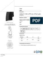 Luminaria exterior LED aplique muro IP65