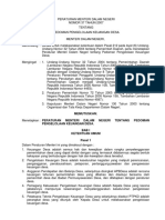 Permendagri No 37 Th 2007 Ttg Pedoman Pengelolaan Keuangan Desa