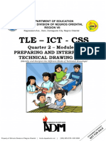 Tle - Ict - CSS: Quarter 2 - Module 2: Preparing and Interpreting Technical Drawing (Pitd)