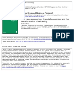 2010 Fair Value Accounting, Financial Economics and Transformation of Reliability