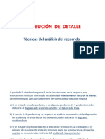 Técnicas de análisis de recorrido en distribución de detalle planta