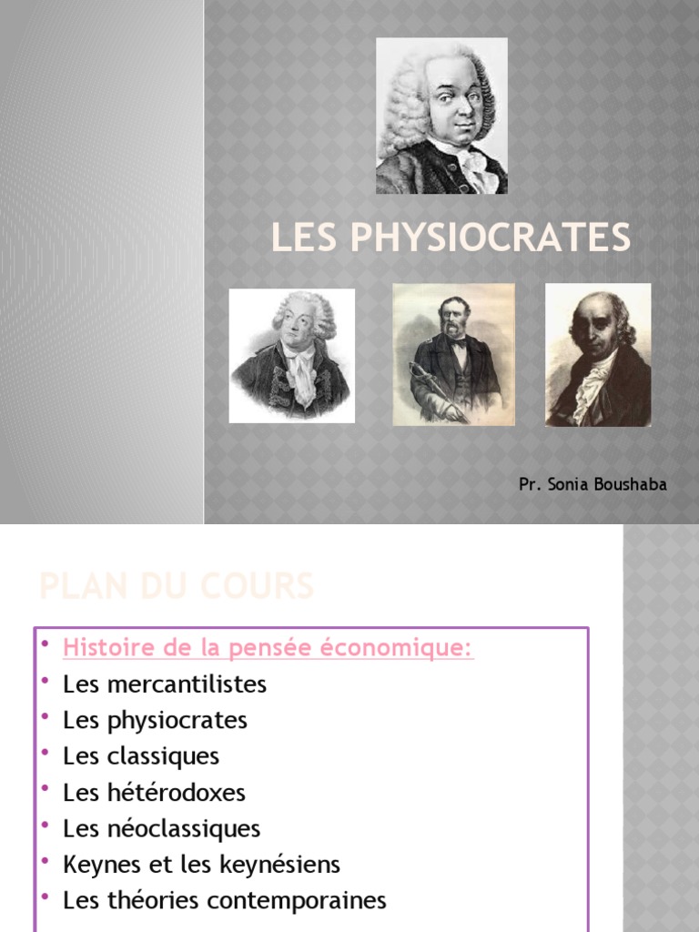 Les Physiocrates | PDF | Mercantilisme | Histoire de la pensée économique