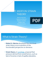 Robert Merton Strain Theory
