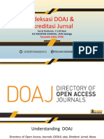 Indeksasi DOAJ & Akreditasi Jurnal by Faizal Risdianto