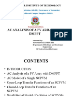 Ac Analysis of A PV Array With DMPPT: Dr. Ambedkar Institute of Technology