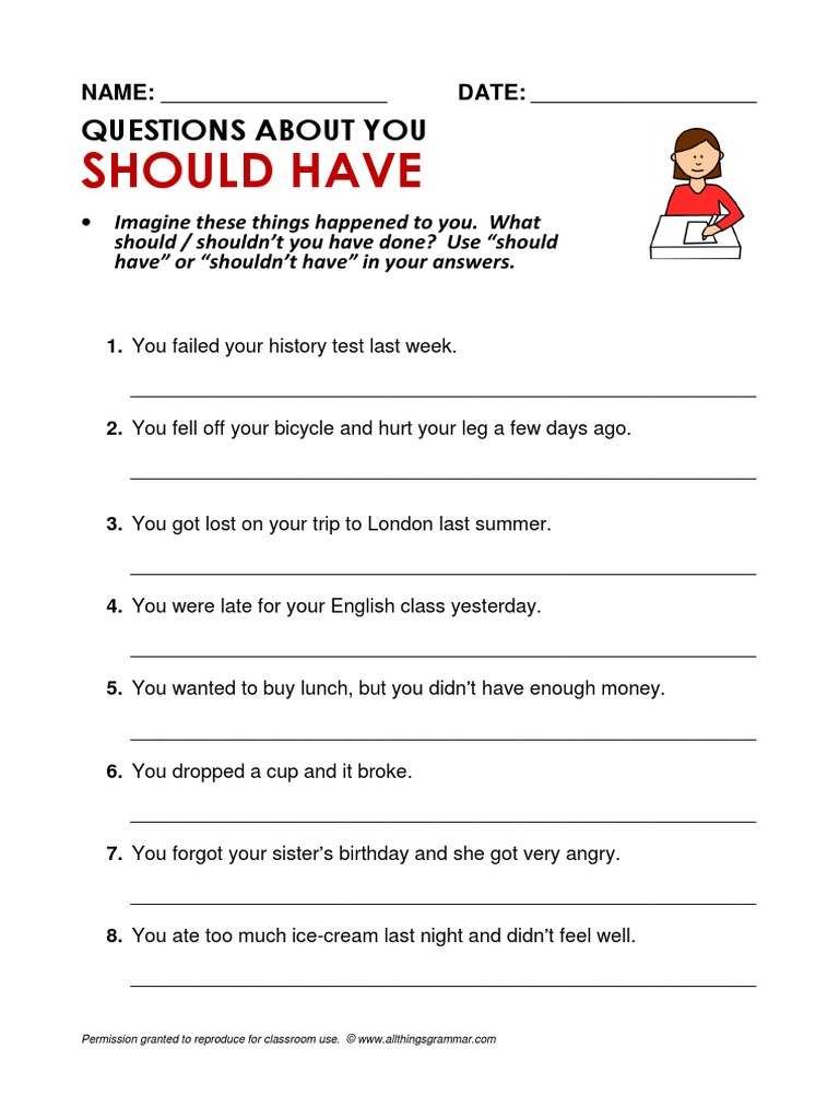 Should Have: Questions About You | PDF