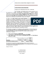 Informe de Certificación Valor Venal Acciones Nominales