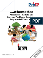 Mathematics: Solving Problems Involving Polynomial Functions