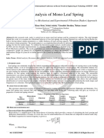 Modal Analysis of Mono Leaf Spring