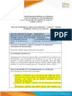 Guía de Actividades y Rúbrica de Evaluación - Etapa 2 - Design Thinking - ¿Conoces Tu Entorno