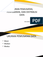 Statistika Frm Pemusatan, Penyebaran, Dan Distribusi Data