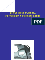 Sheet Metal Forming: Formability & Forming Limits