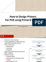 How To Design Primers For PCR Using Primer3 Website: Yousef Alhashem