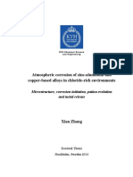 Atmospheric Corrosion of Zinc-Aluminum and Copper-Based Alloys in Chloride-Rich Environments