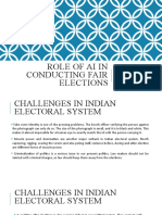 Role of AI in Conducting Fair Elections