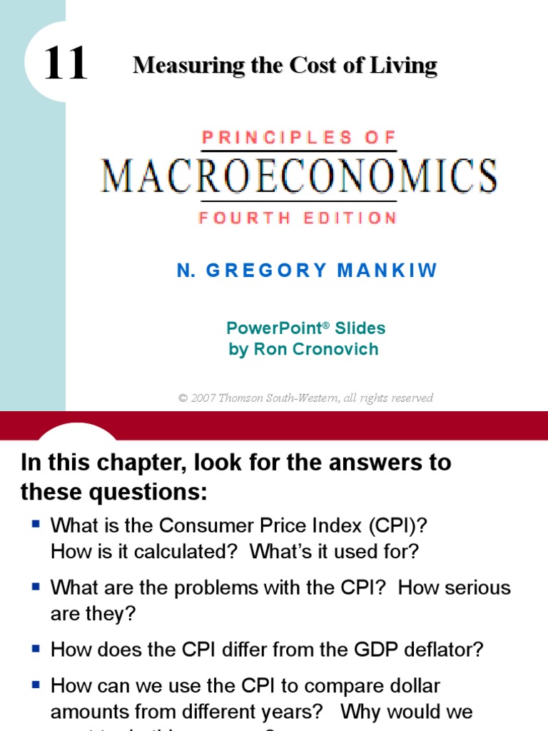 Measuring The Cost of Living | PDF | Cost Of Living | Consumer Price Index