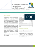 ¿Cuál Es El Costo de La Producción y Uso Del Forraje Verde Hidropónico (FVH) de Avena?