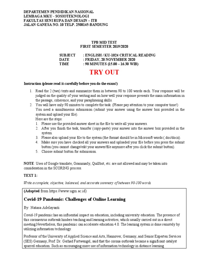 Covid-19 Impact on Online Learning | PDF | Educational Technology ...