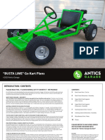 "BUSTA LIME" Go Kart Plans: ©2020 Antics Garage