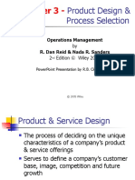Chapter 3 - : Product Design & Process Selection