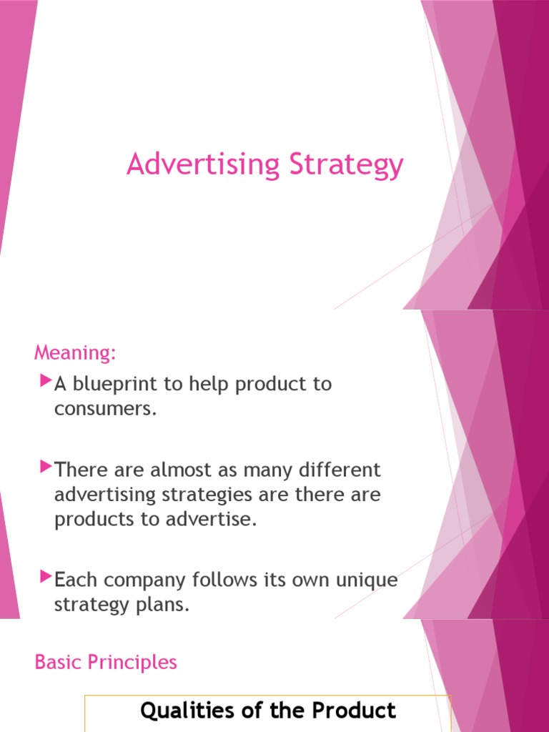 Advertising Strategy | PDF | Advertising | Brand