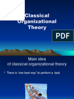 Classical Organization Theory LPL